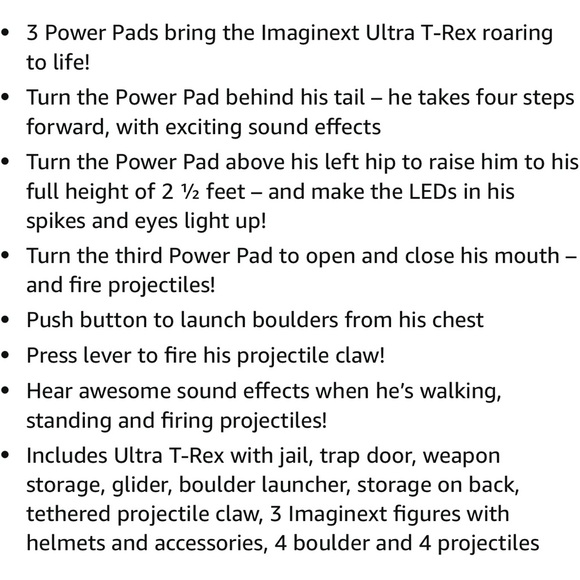 Imaginext Uptra T-Rex.π¦Missing a few accessories. Noted in pictures. Works! - Picture 15 of 17